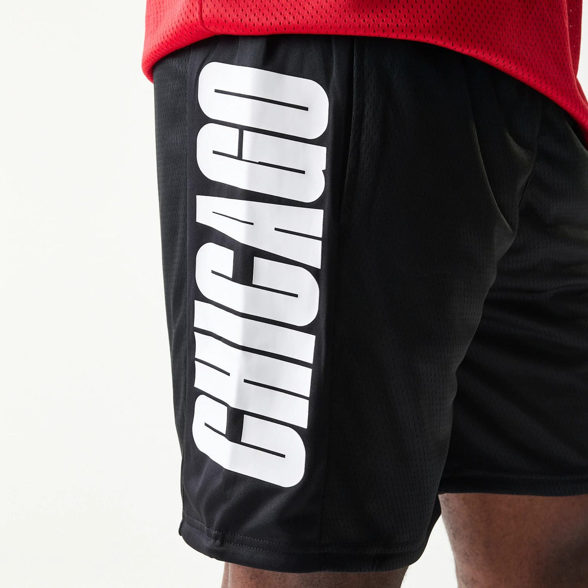 Chicago Bulls NBA Mesh Black Shorts-klyvox