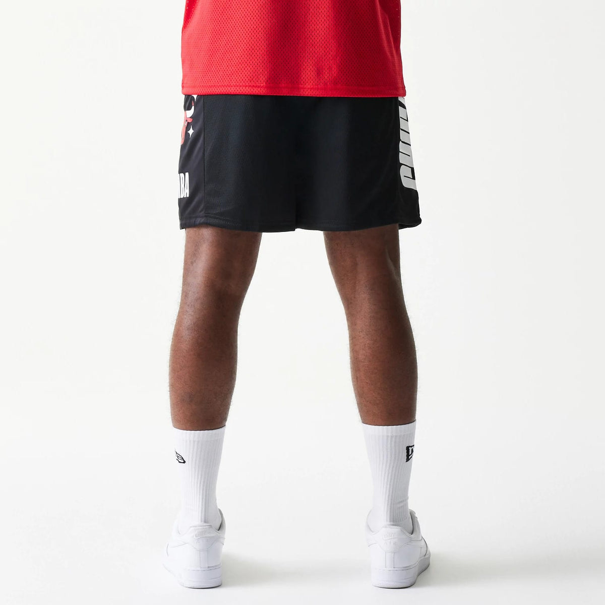 Chicago Bulls NBA Mesh Black Shorts-klyvox