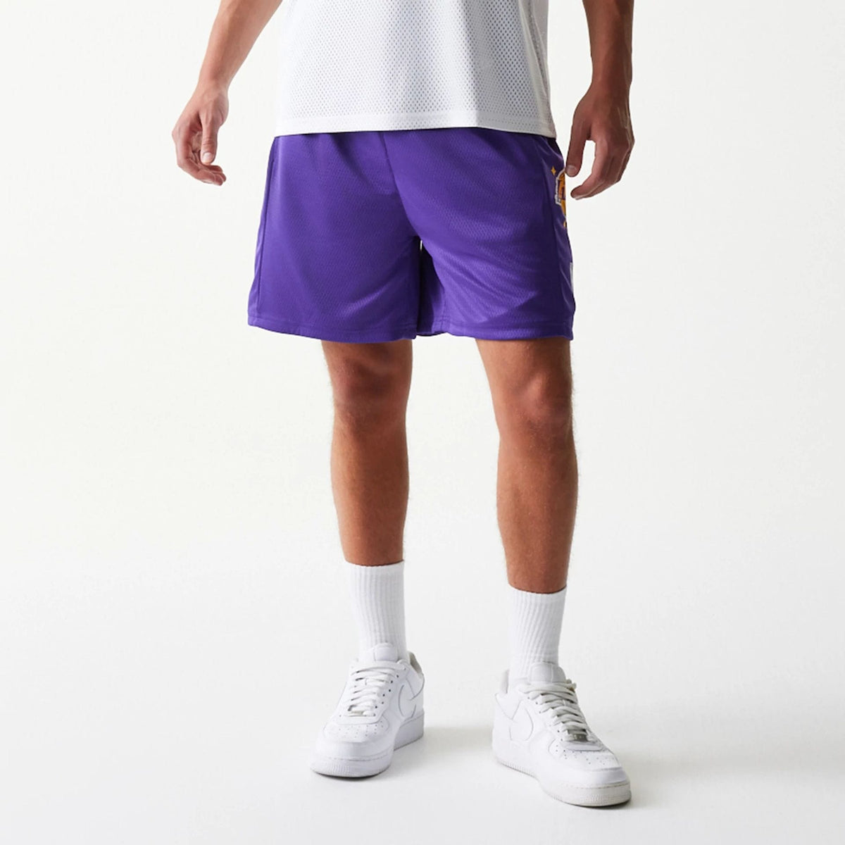 LA Lakers NBA Mesh Purple Shorts-klyvox