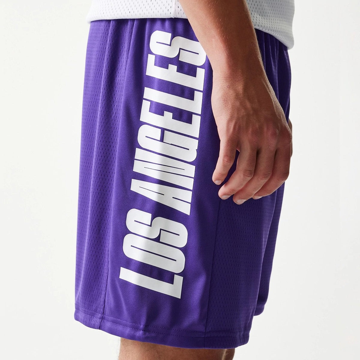 LA Lakers NBA Mesh Purple Shorts-klyvox