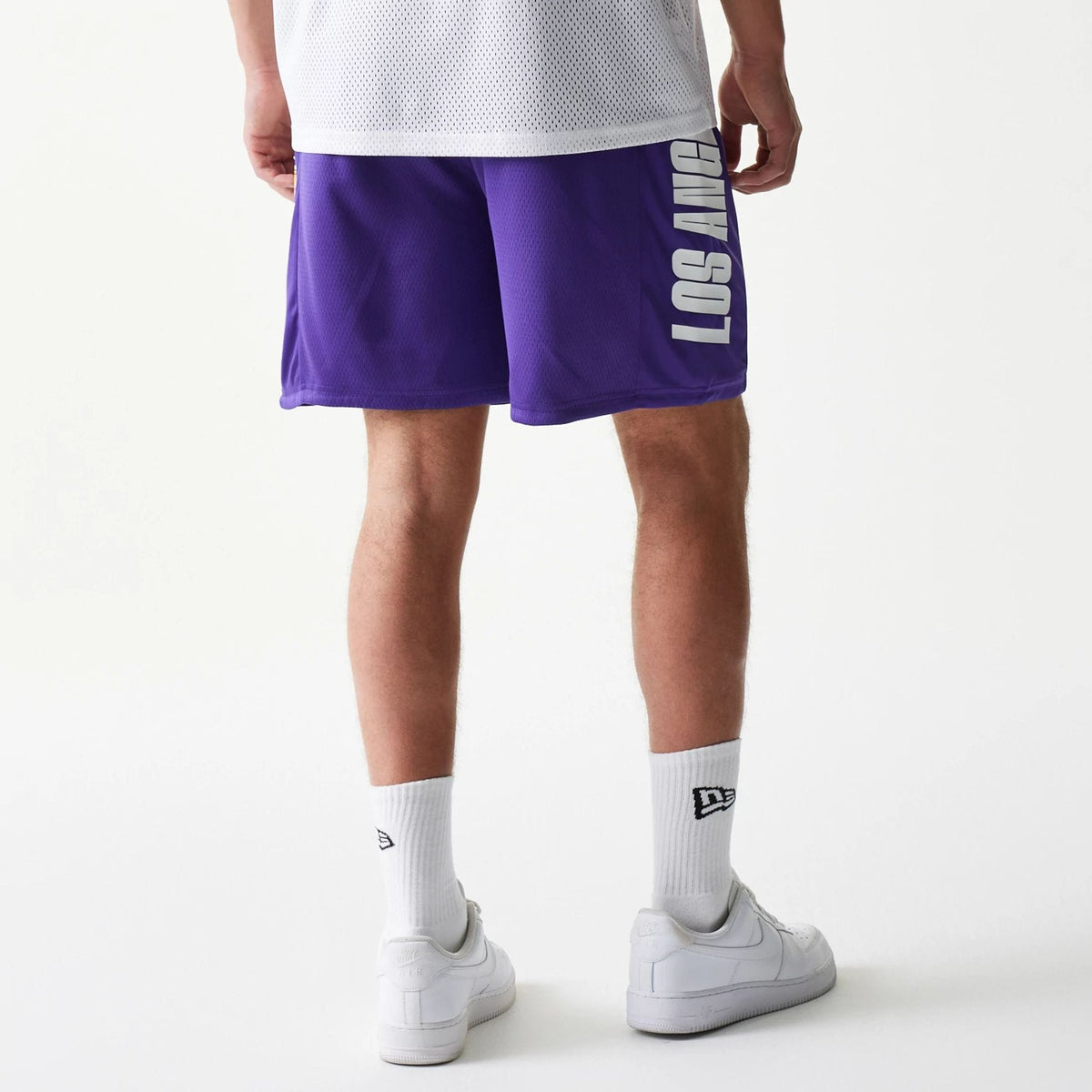 LA Lakers NBA Mesh Purple Shorts-klyvox