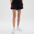 New York Yankees Womens MLB Infill Black Shorts-klyvox