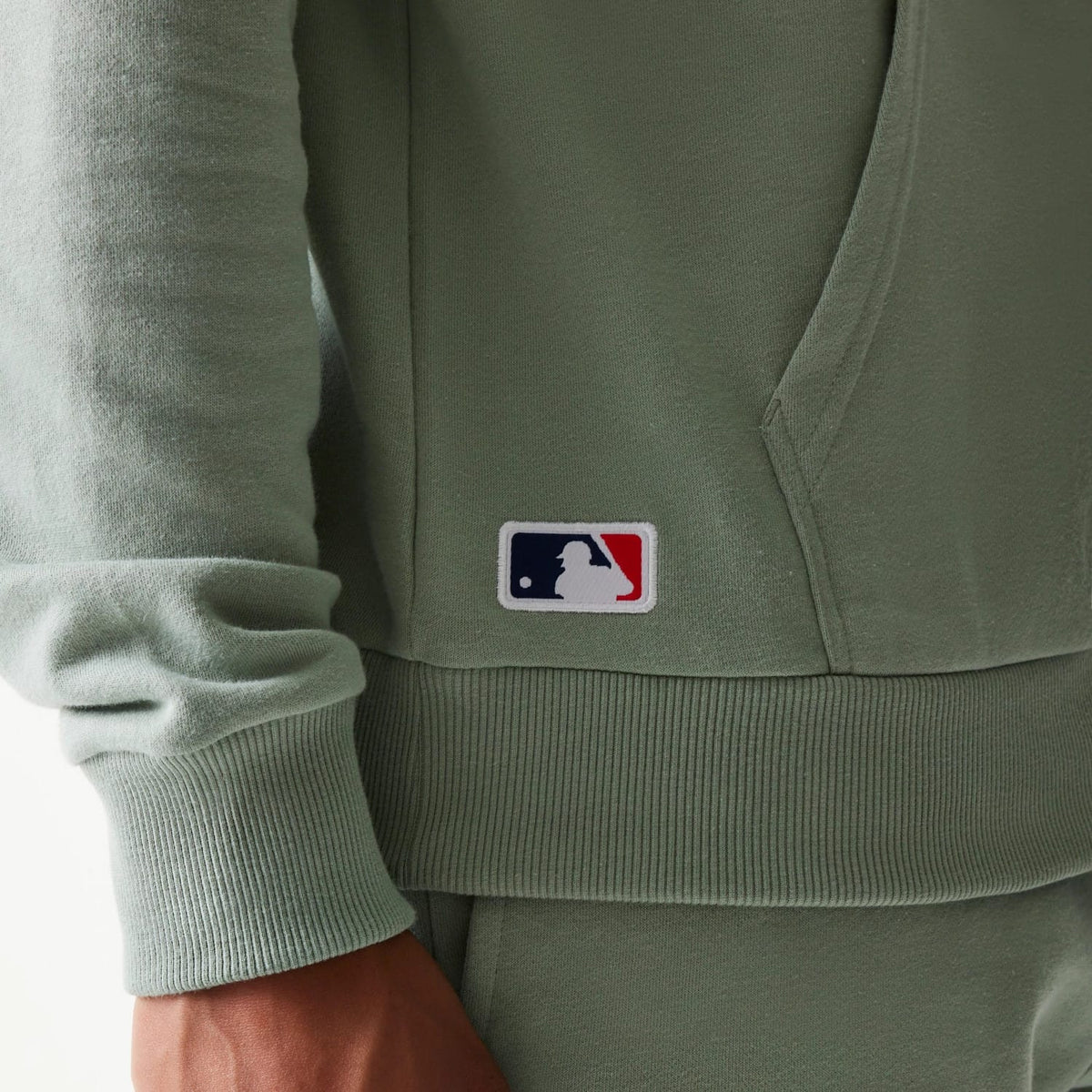 LA Dodgers MLB Midi Pastel Green Oversized Pullover Hoodie-klyvox