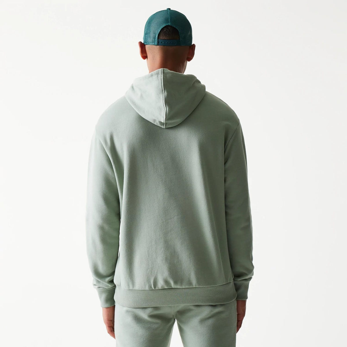 LA Dodgers MLB Midi Pastel Green Oversized Pullover Hoodie-klyvox