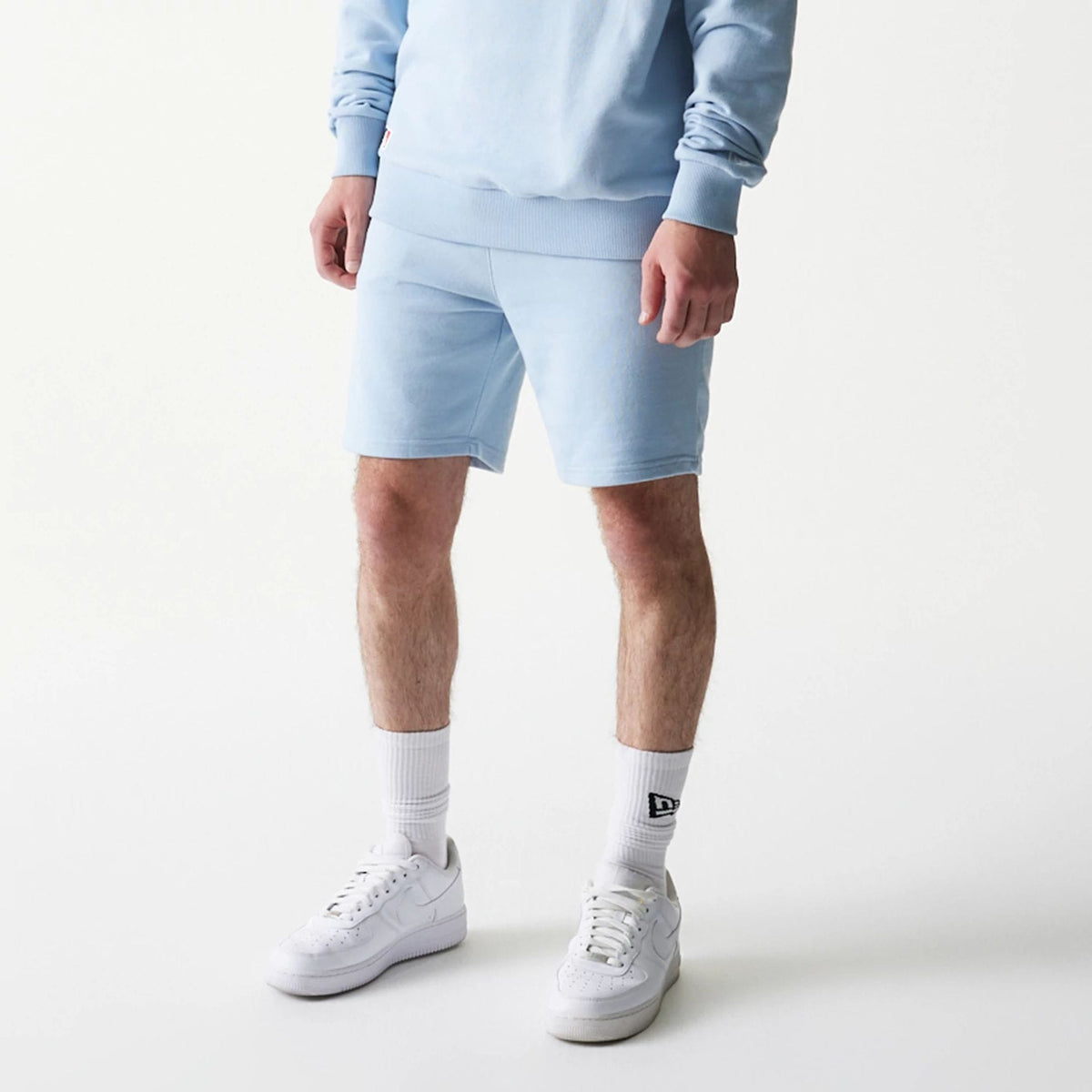New York Yankees MLB League Essential Midi Pastel Blue Shorts-klyvox