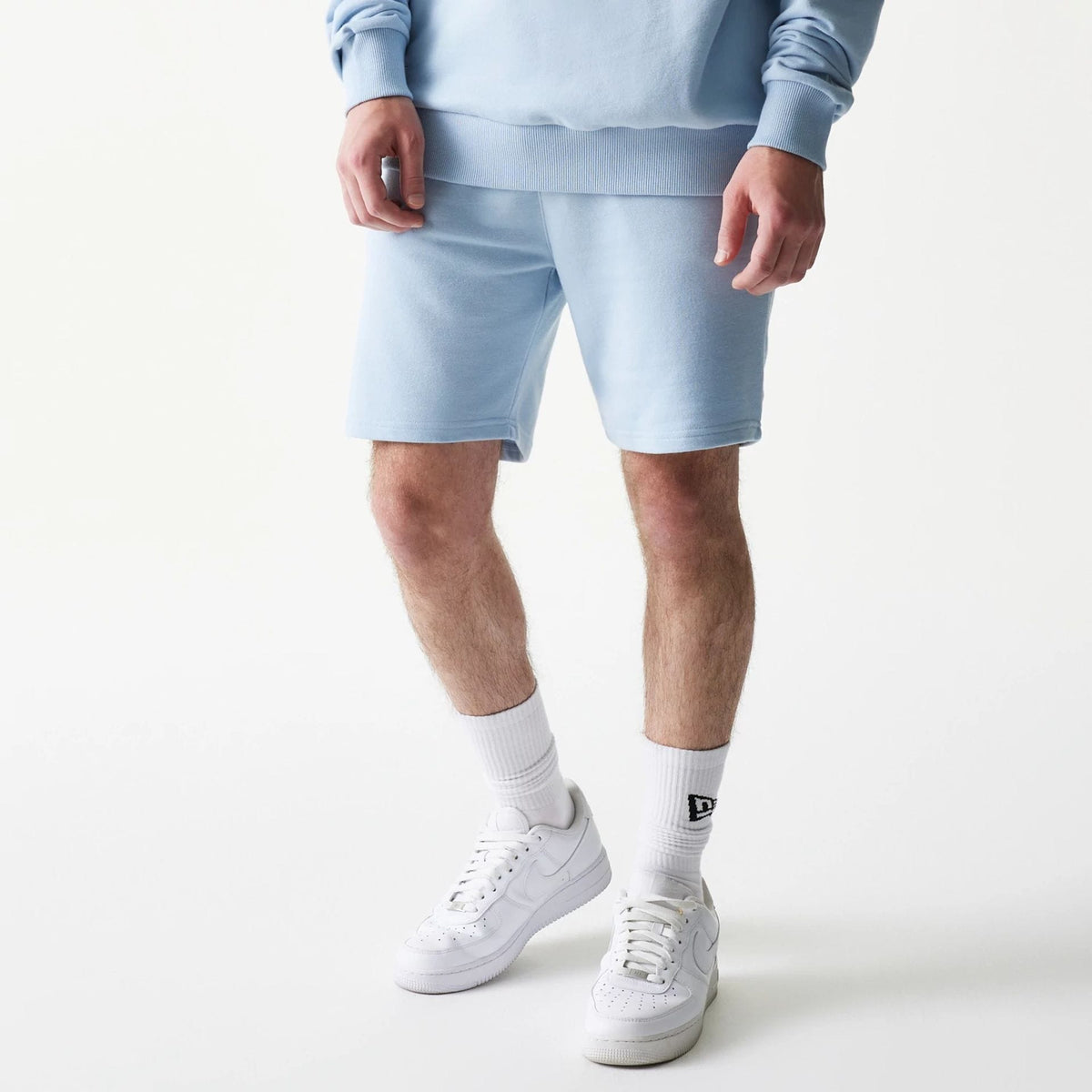 New York Yankees MLB League Essential Midi Pastel Blue Shorts-klyvox