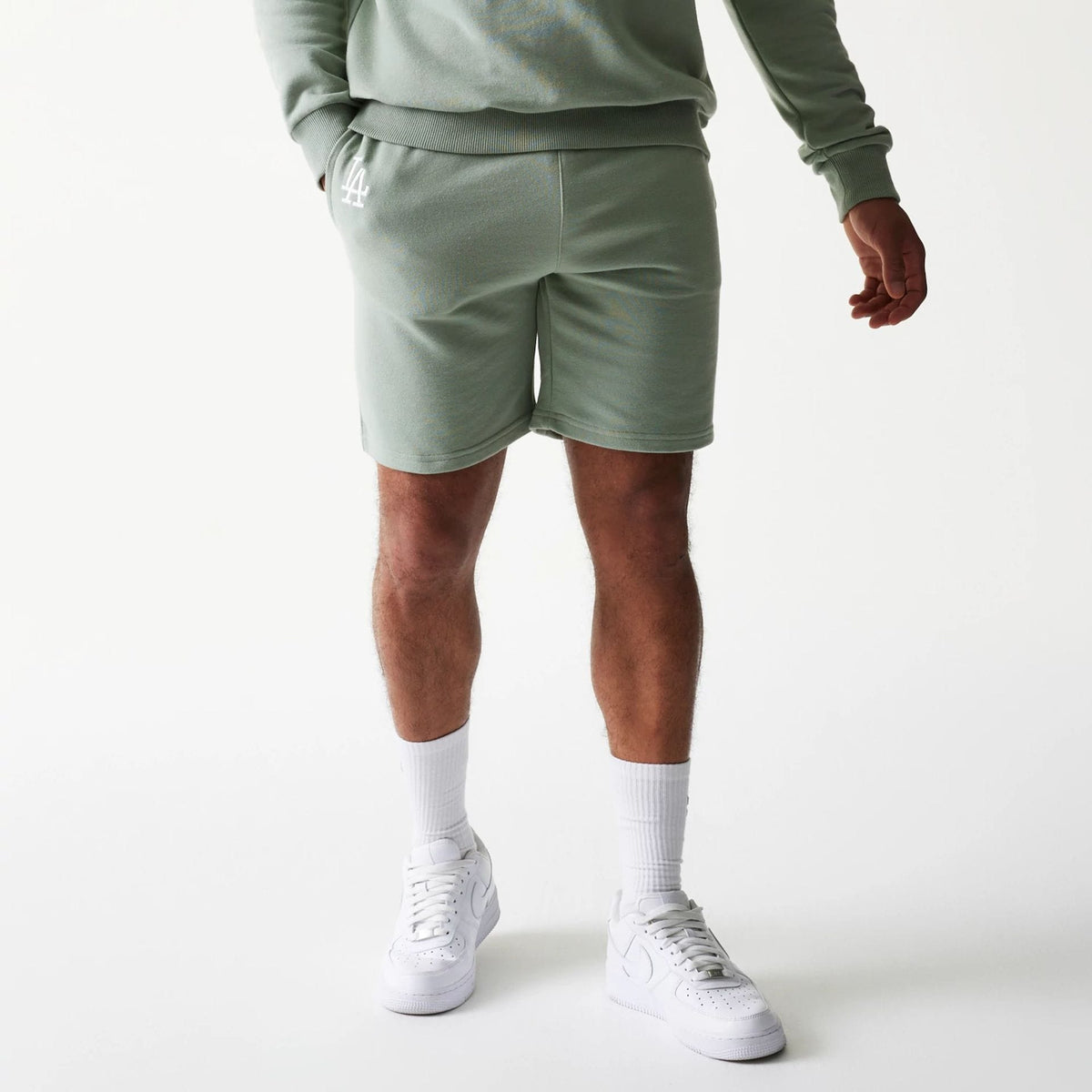 LA Dodgers MLB League Essential Midi Pastel Green Shorts-klyvox