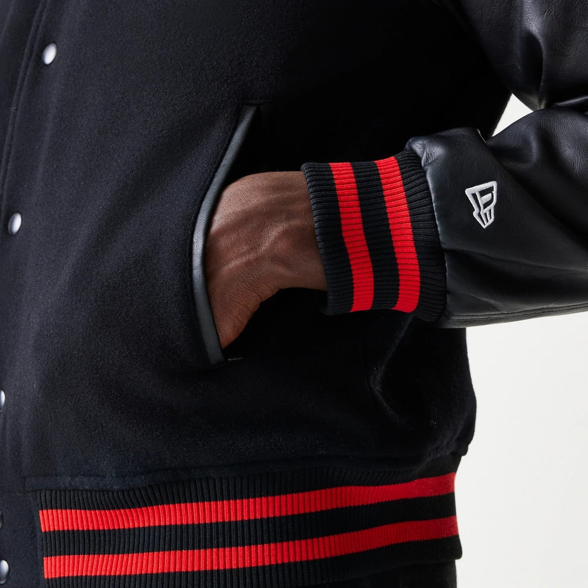 Red Bull Racing Black Varsity Jacket-klyvox