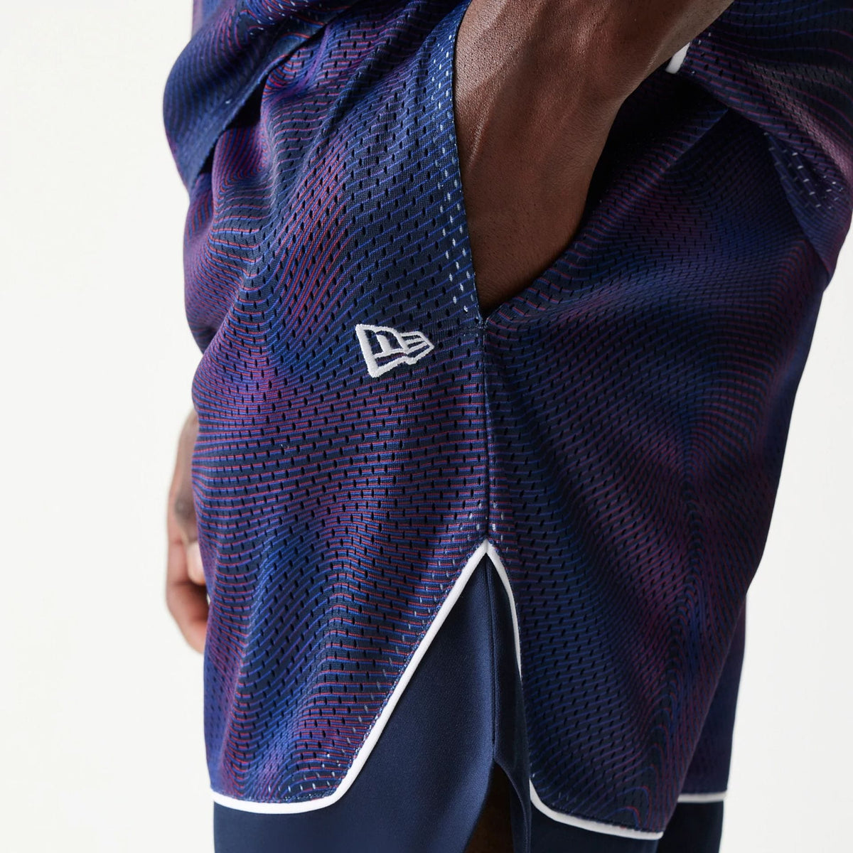 Red Bull Racing Dark Blue Oversized Mesh Shorts-klyvox