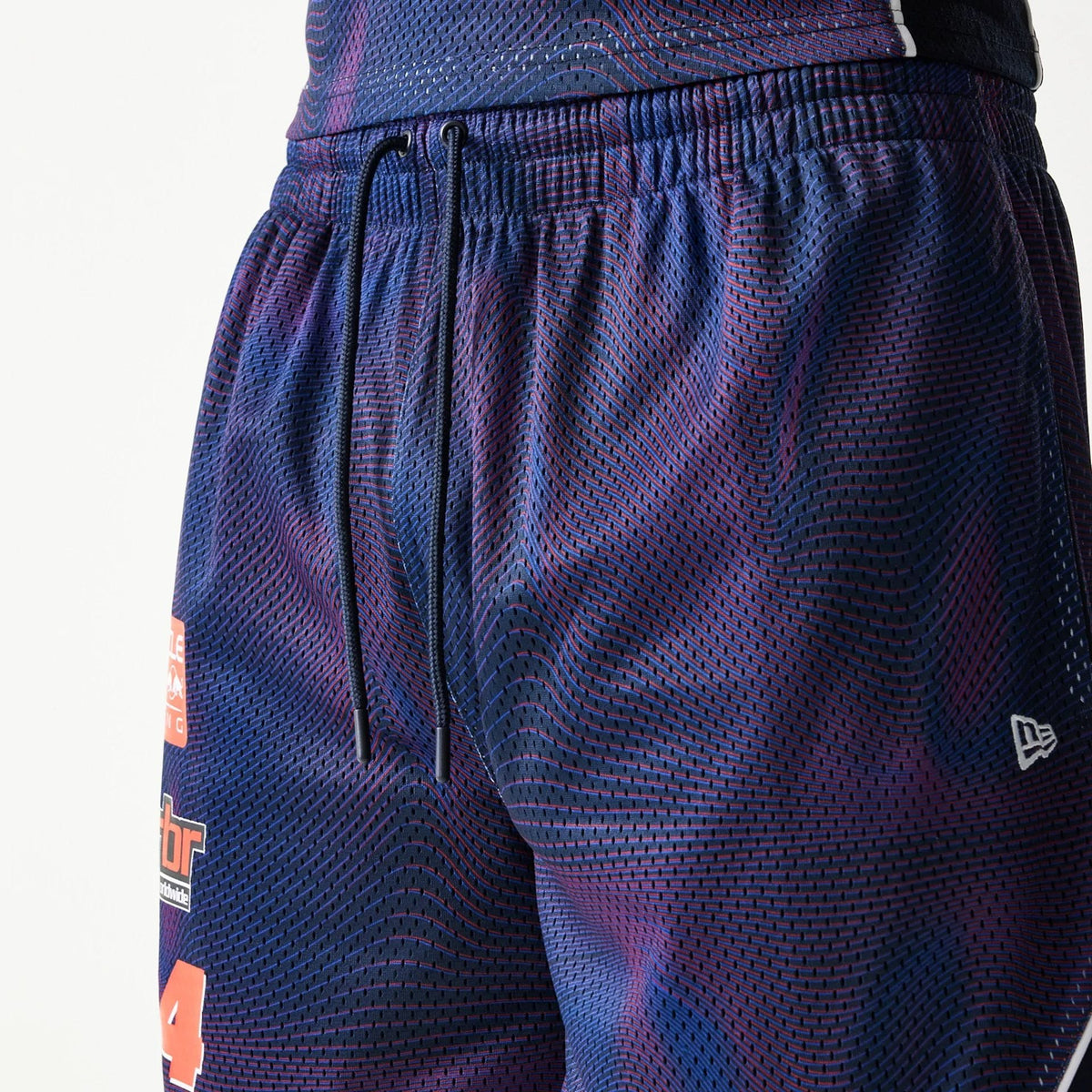 Red Bull Racing Dark Blue Oversized Mesh Shorts-klyvox