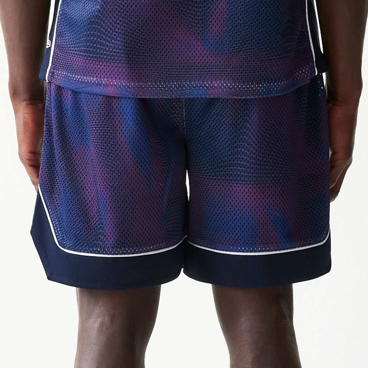 Red Bull Racing Dark Blue Oversized Mesh Shorts-klyvox