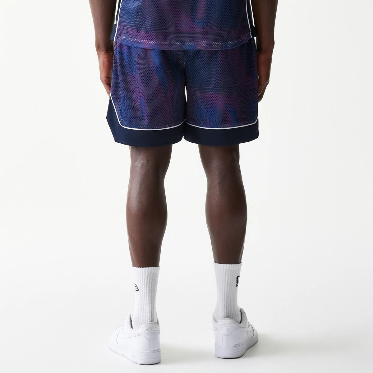 Red Bull Racing Dark Blue Oversized Mesh Shorts-klyvox