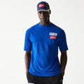 Red Bull Racing Linear Graphic Blue Oversized T-Shirt-klyvox