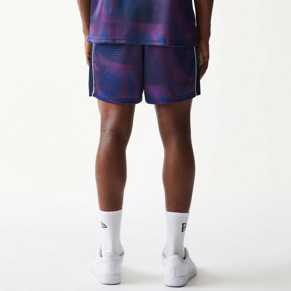 Red Bull Racing All Over Print Dark Blue Football Shorts-klyvox