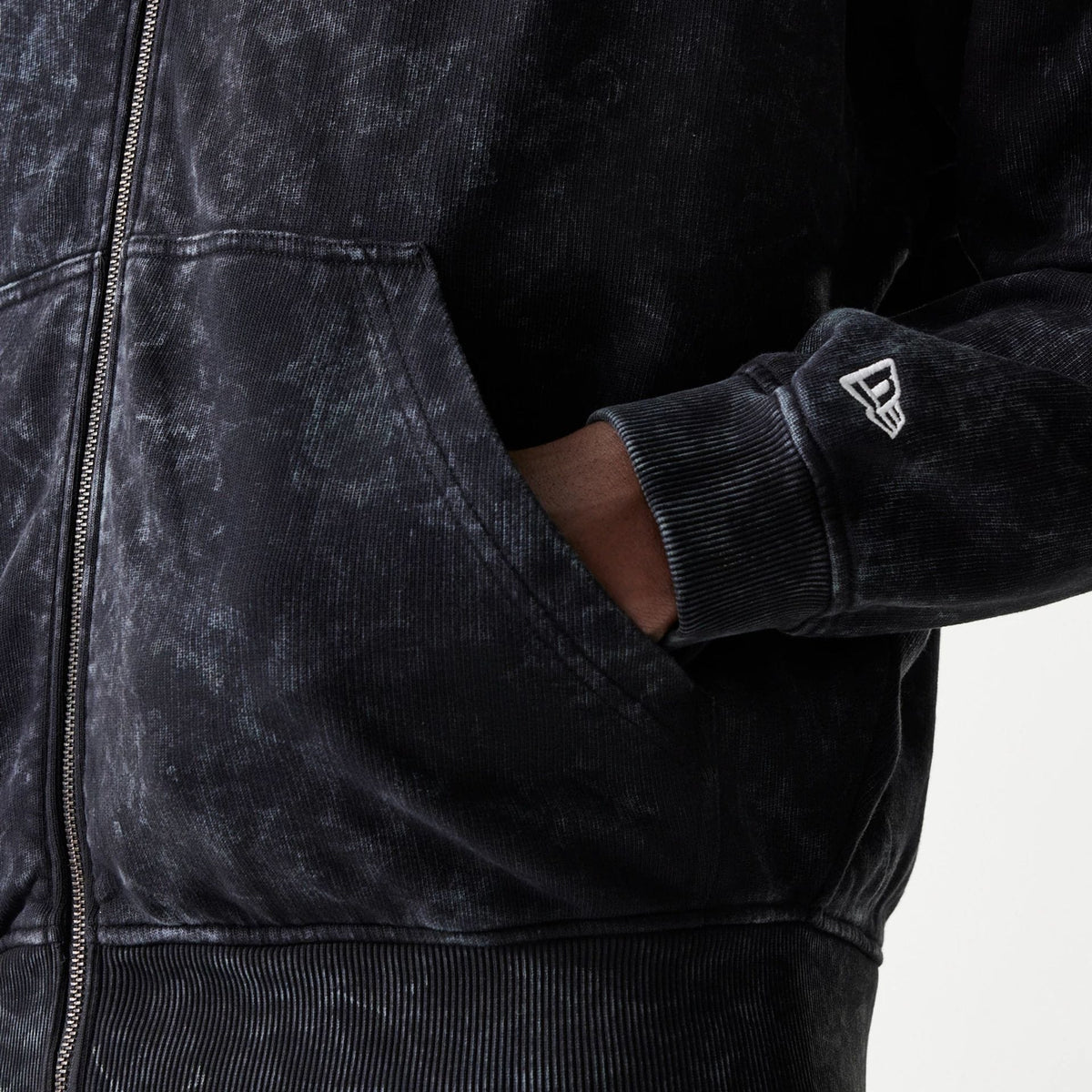 Red Bull Racing Dropped Shoulder Black Dropped Shoulder Full Zip Hoodie-klyvox