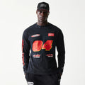 Red Bull Racing Graphic Black Long Sleeve T-Shirt-klyvox