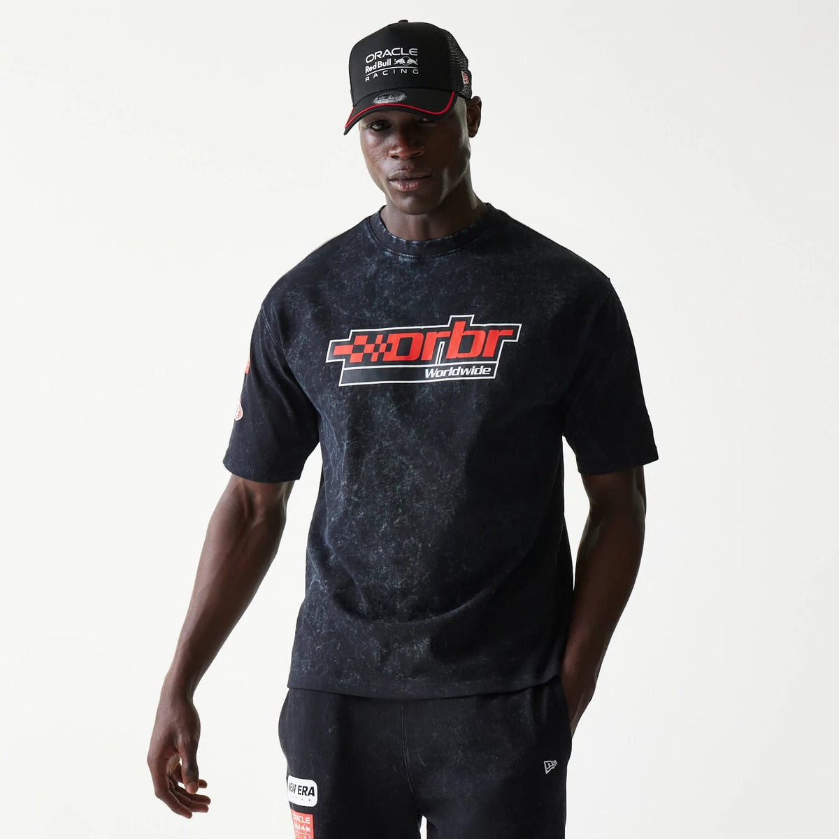 Red Bull Racing Graphic Black Oversized T-Shirt-klyvox
