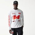 Red Bull Racing Graphic White Long Sleeve T-Shirt-klyvox