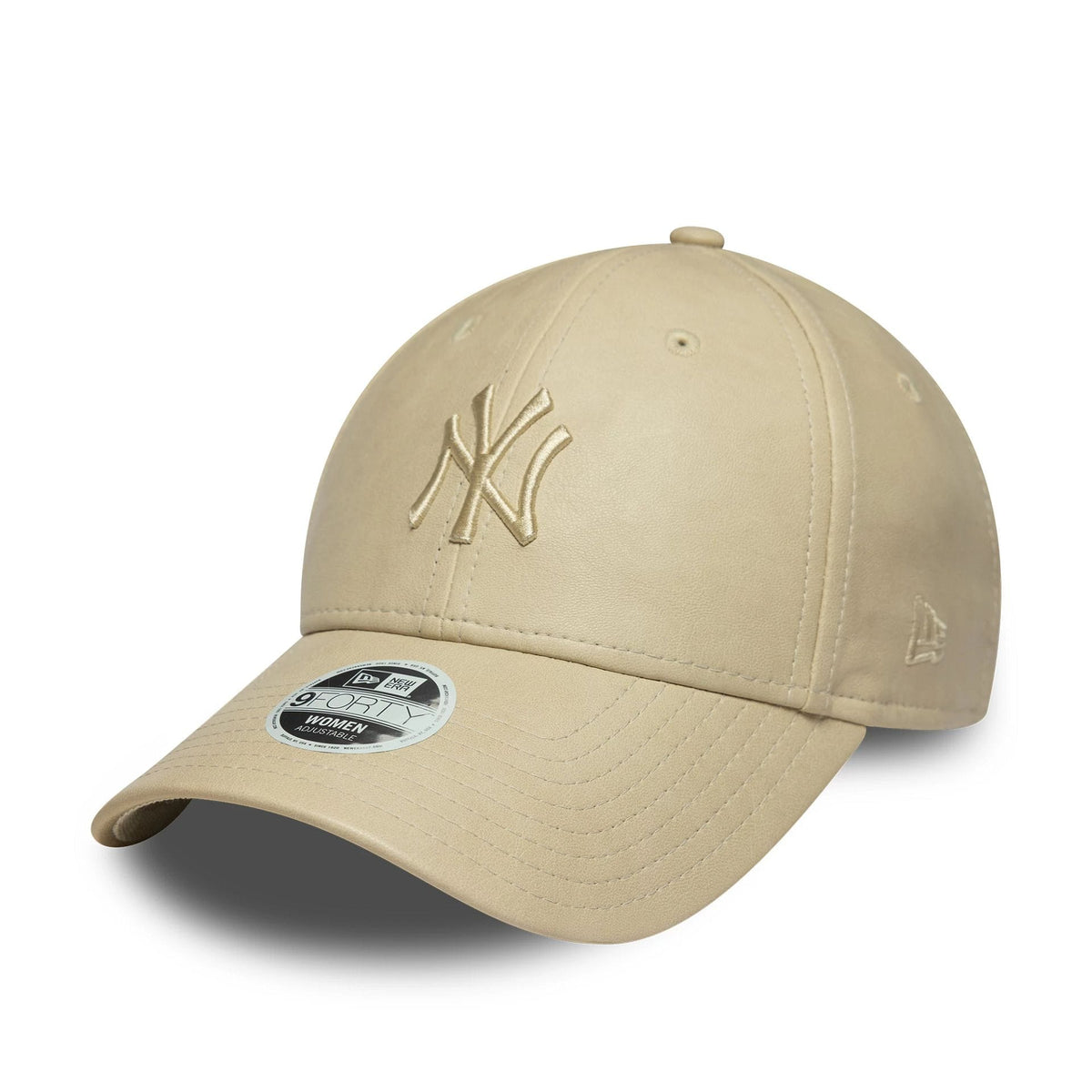 New York Yankees Womens MLB PU Light Beige 9FORTY Cap-klyvox
