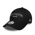 LA Dodgers Womens MLB Sequin Wordmark Black 9FORTY Cap-klyvox