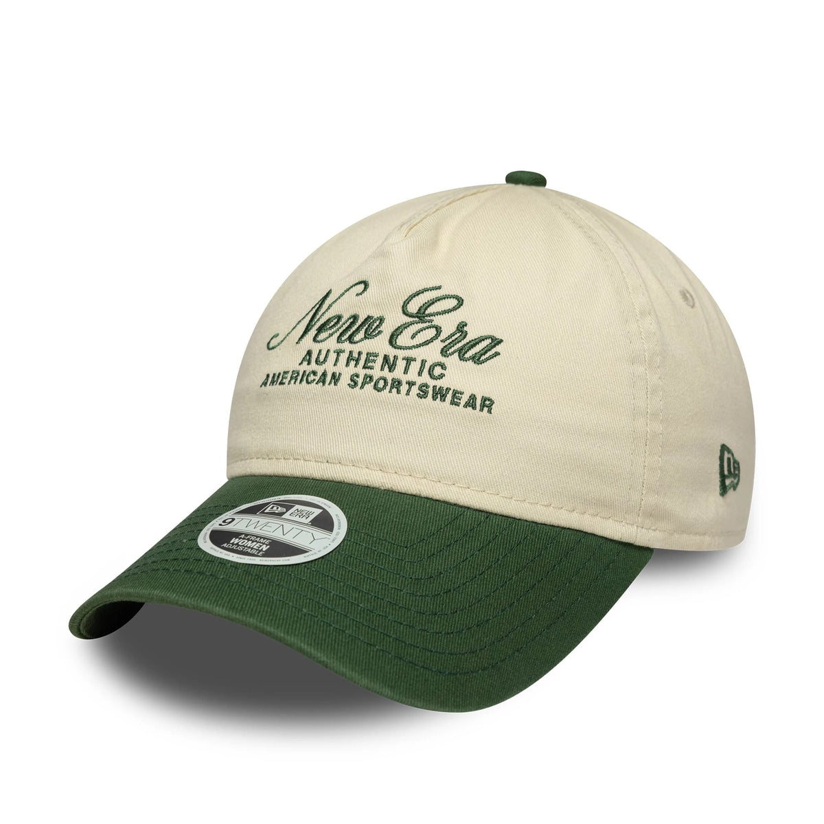 Womens New Era Cream 9TWENTY A-Frame Cap-klyvox