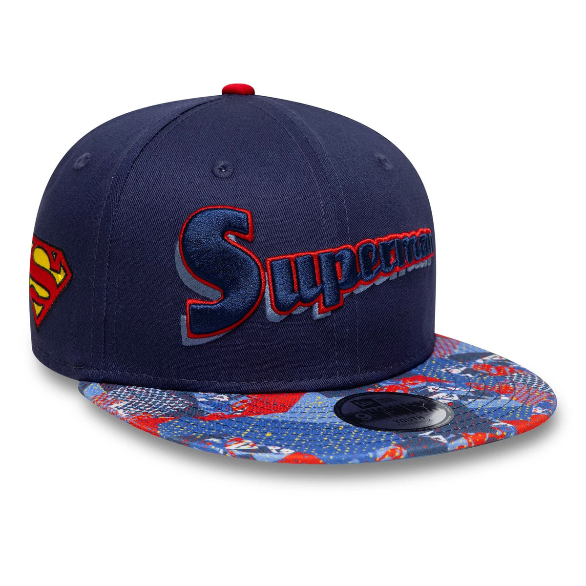 Youth DC Superman Navy 9FIFTY Snapback Cap-klyvox