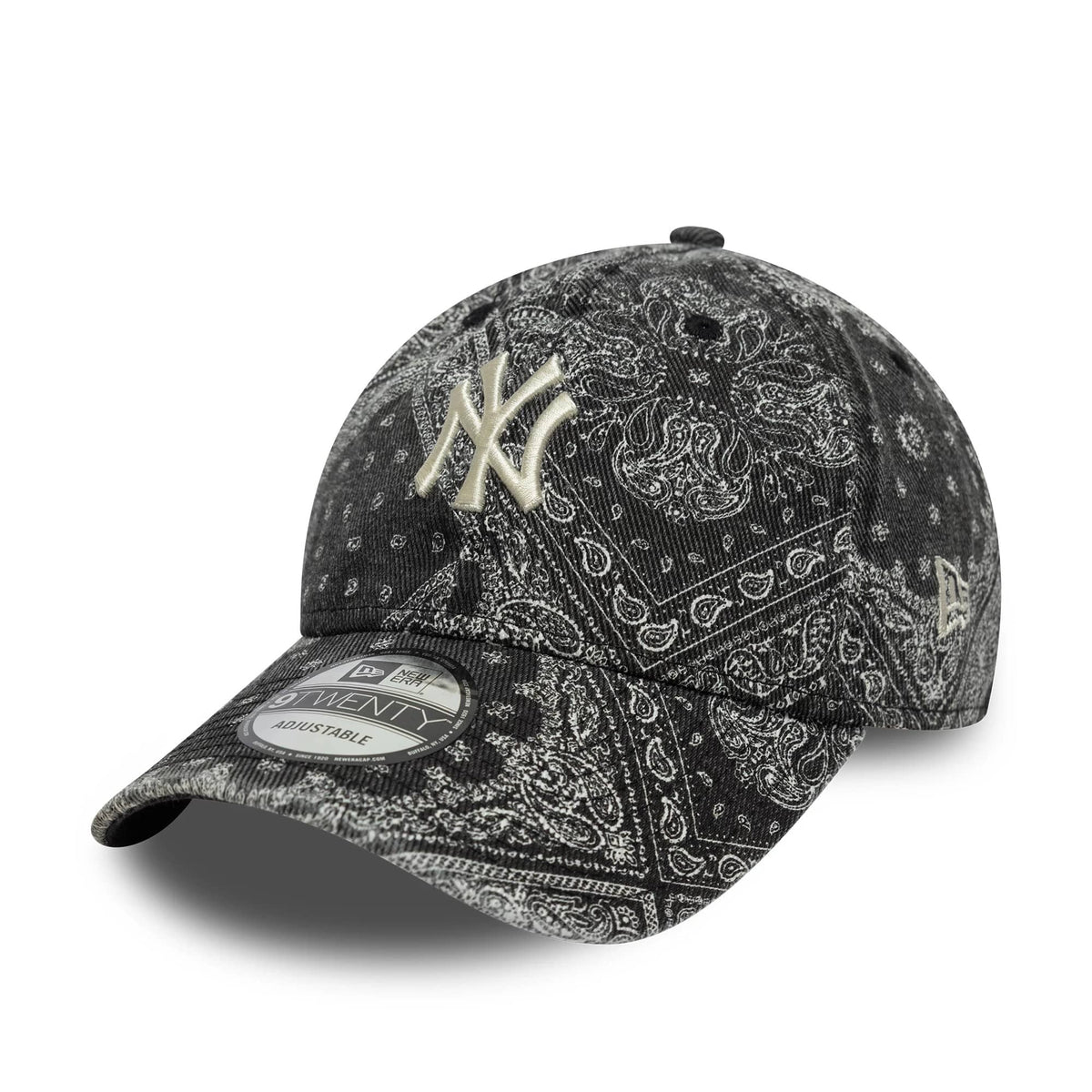 New York Yankees MLB Washed Paisley Black 9TWENTY Cap-klyvox