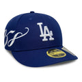 LA Dodgers MLB Est Script Dark Blue Low Profile 59FIFTY Fitted Cap-klyvox