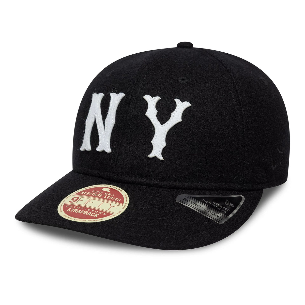 New York Highlanders MLB Heritage Black Retro Crown 9FIFTY Cap-klyvox