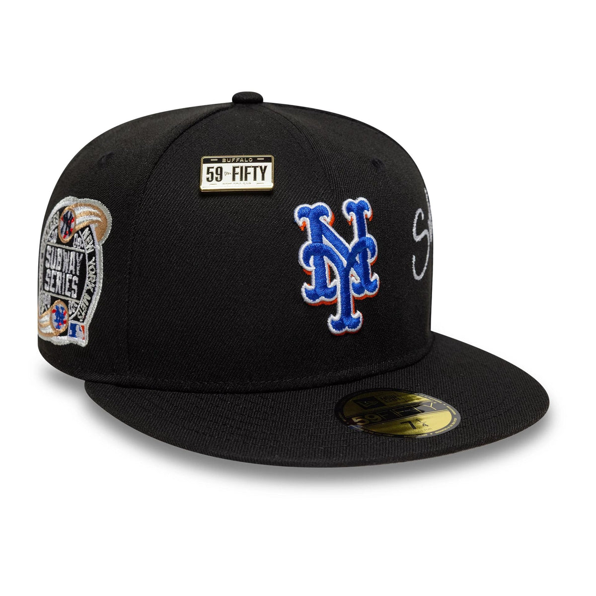 New York Mets MLB Subway Series Black 59FIFTY Fitted Cap-klyvox