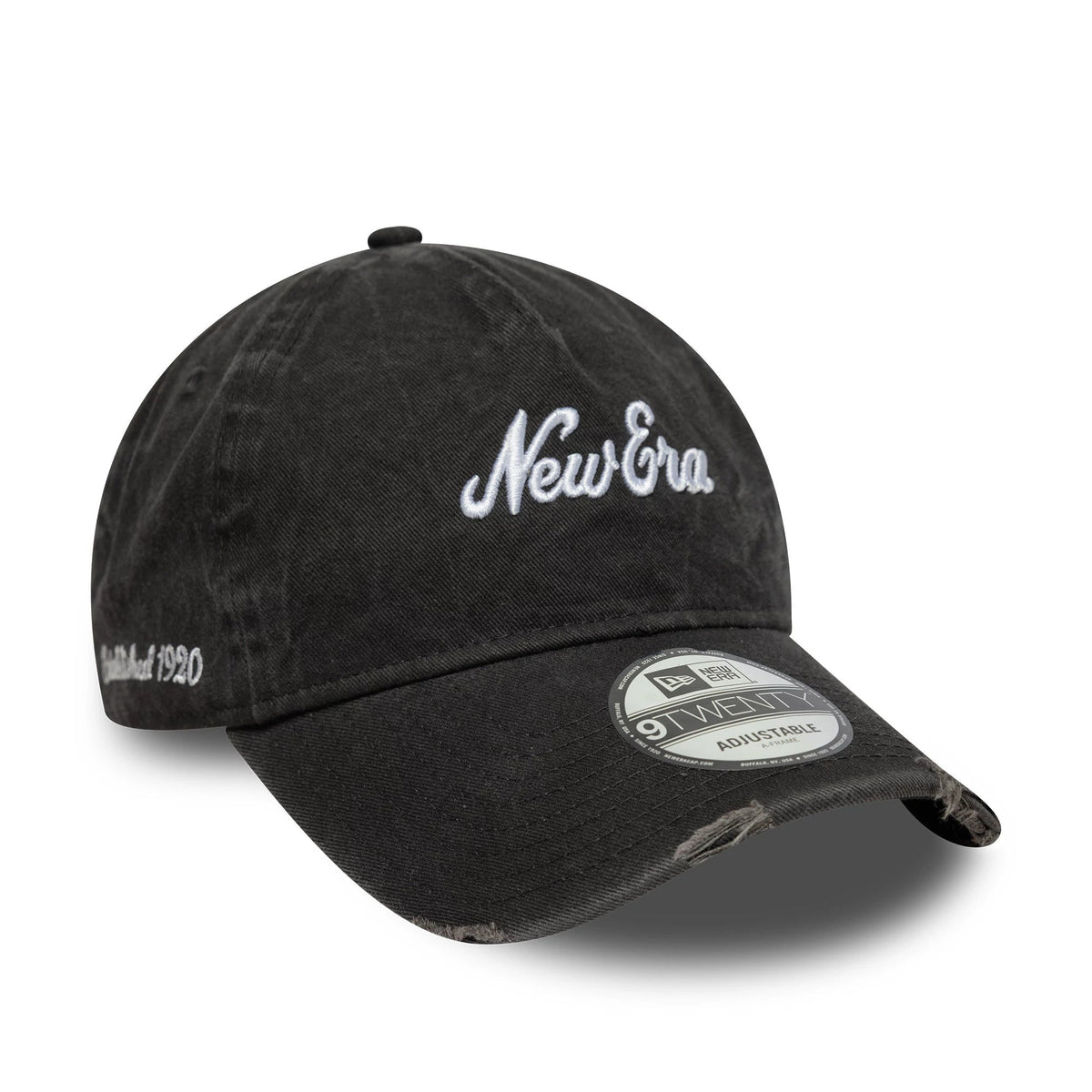 New Era Pigment Wash Black 9TWENTY A-Frame Cap-klyvox