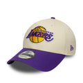 LA Lakers NBA Colour Block Cream 9FORTY Cap-klyvox