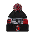 AC Milan Black Bobble Knit Beanie Hat-klyvox