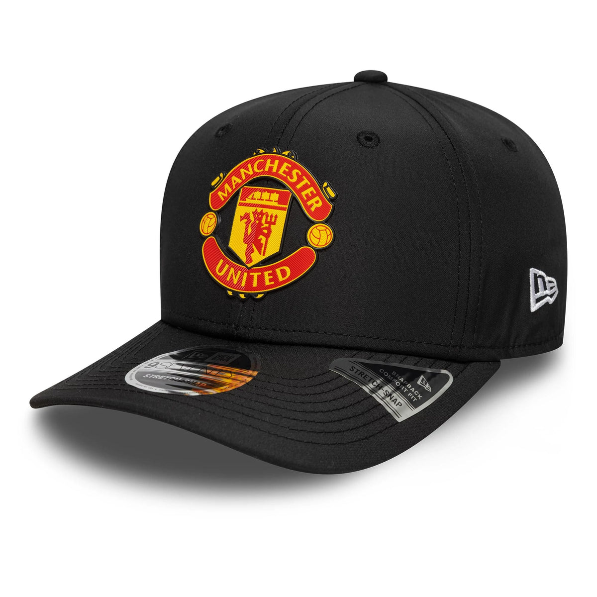 Manchester United FC Black 9SEVENTY Stretch Snap Cap-klyvox