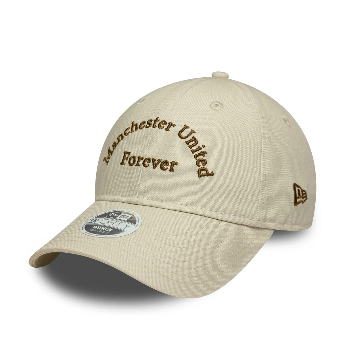 Manchester United FC Womens Wordmark Cream 9FORTY Cap-klyvox