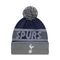 Tottenham Hotspur FC Navy Bobble Knit Beanie Hat-klyvox