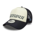 Tottenham Hotspur FC Puff Wordmark Navy 9FORTY A-Frame Trucker Cap-klyvox