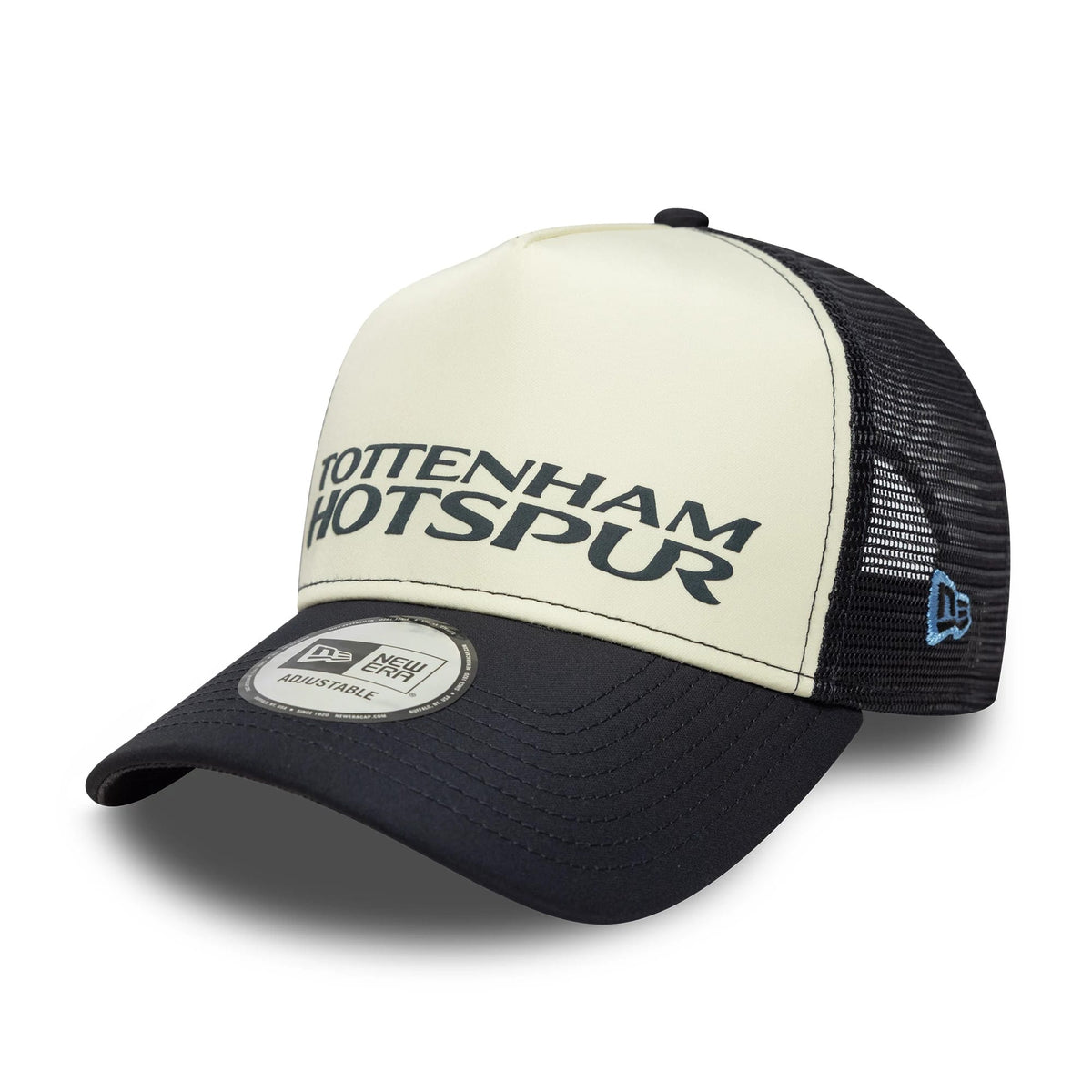Tottenham Hotspur FC Puff Wordmark Navy 9FORTY A-Frame Trucker Cap-klyvox