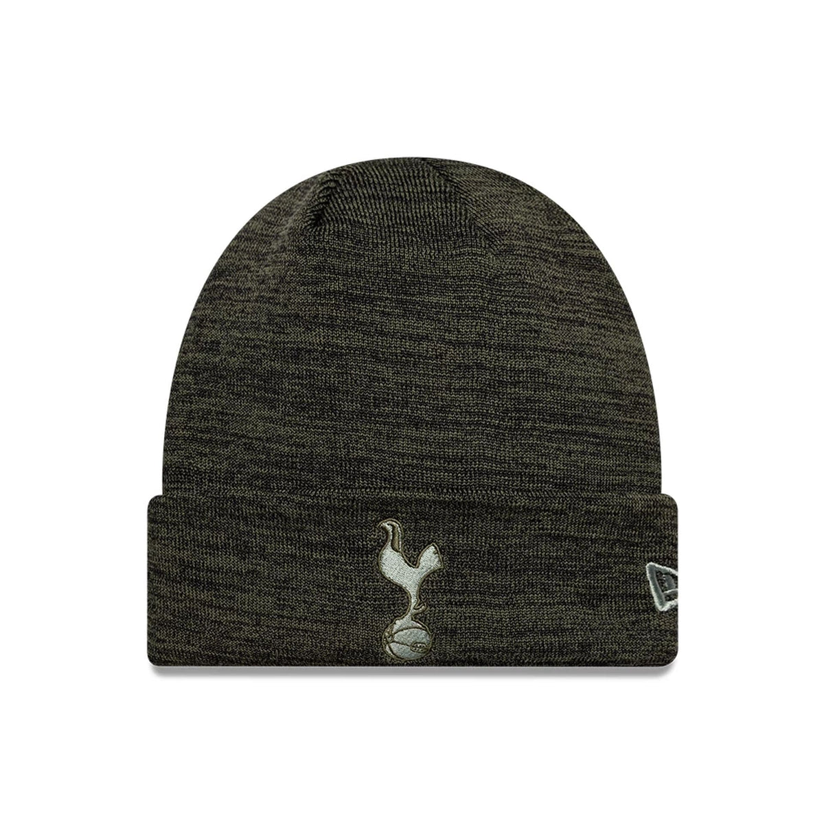 Tottenham Hotspur FC Dark Green Marl Cuff Knit Beanie Hat-klyvox