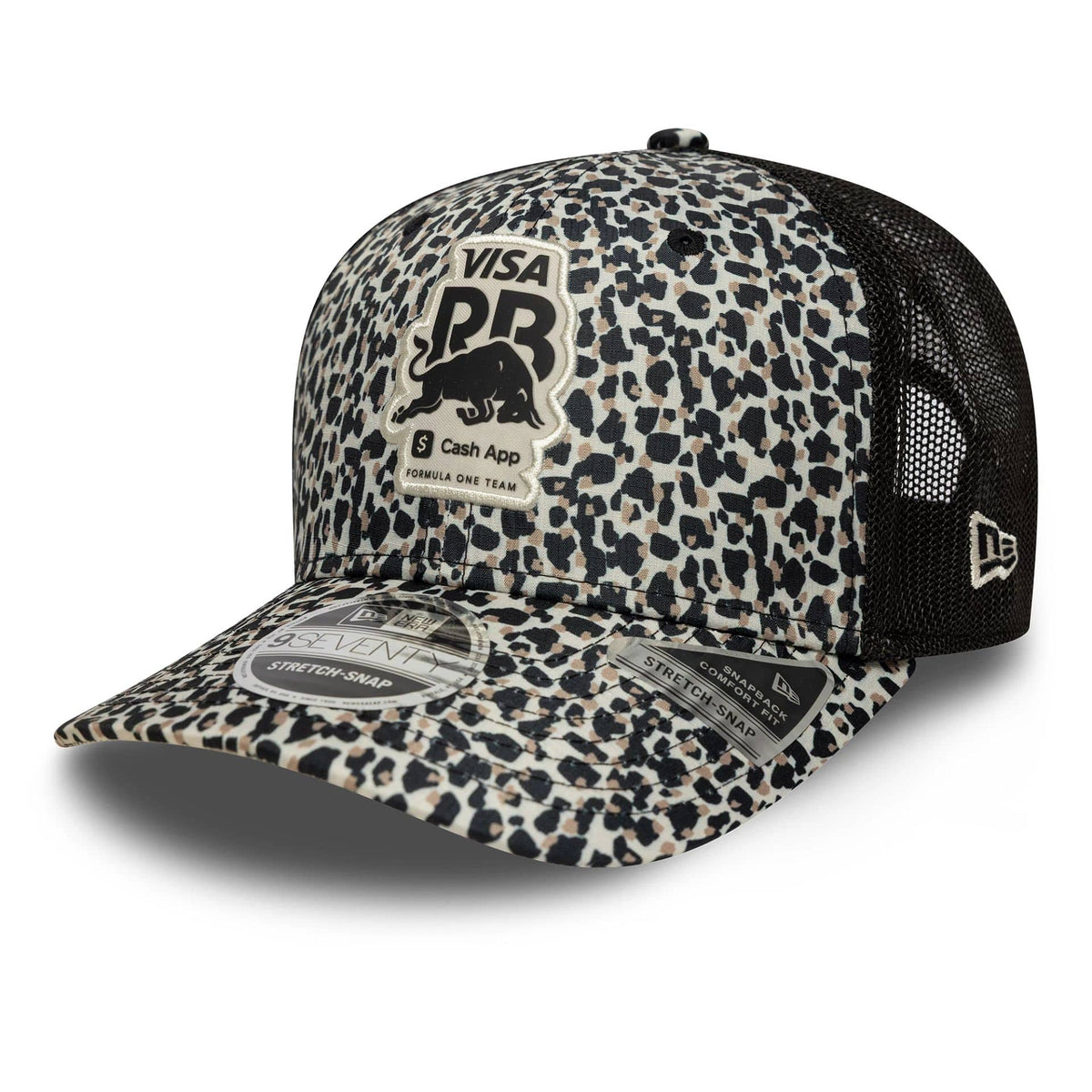 Visa Cash App Racing Bulls Leopard 9SEVENTY Stretch Snap Cap-klyvox