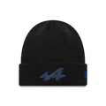 Alpine Racing Black Cuff knit Beanie Hat-klyvox