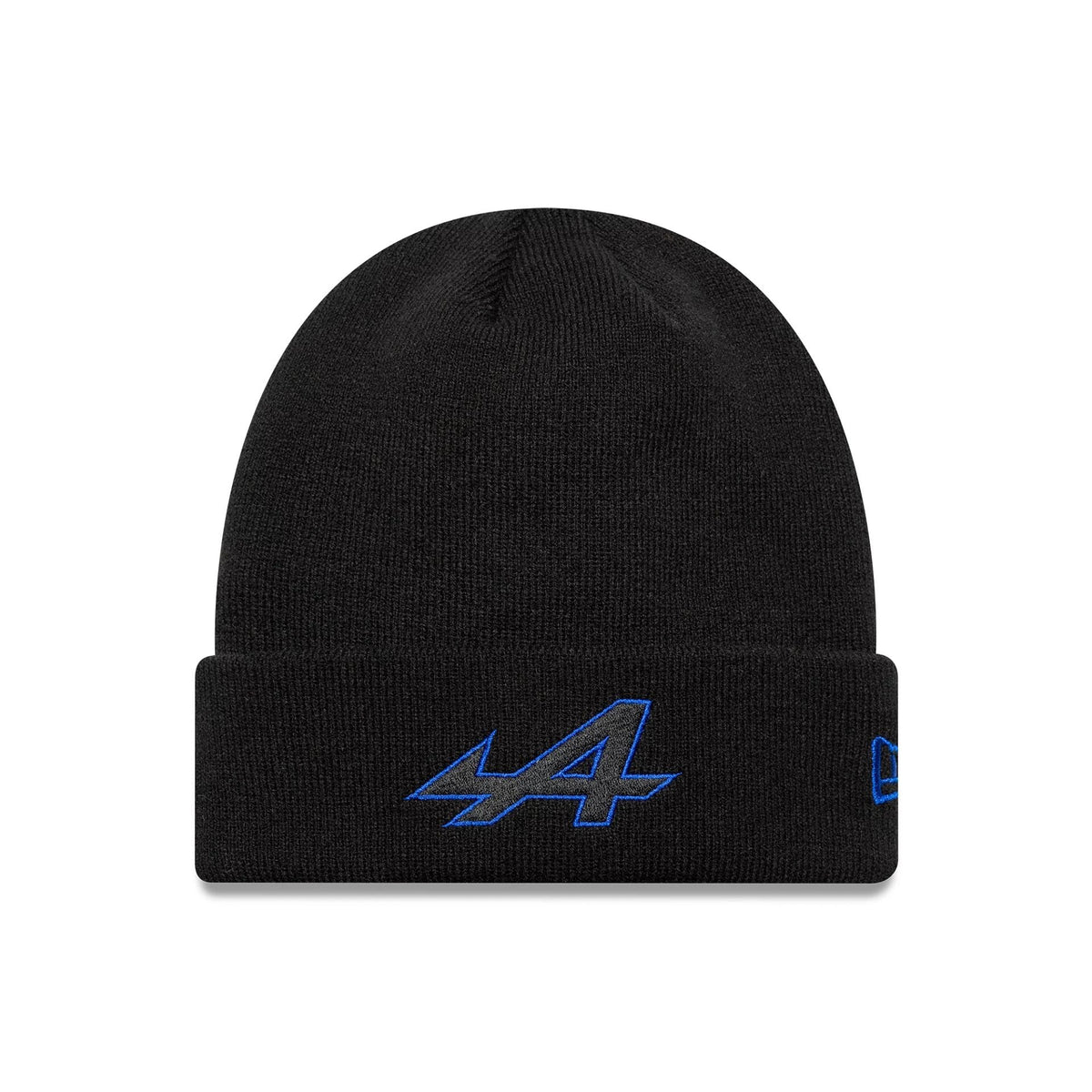 Alpine Racing Black Cuff knit Beanie Hat-klyvox