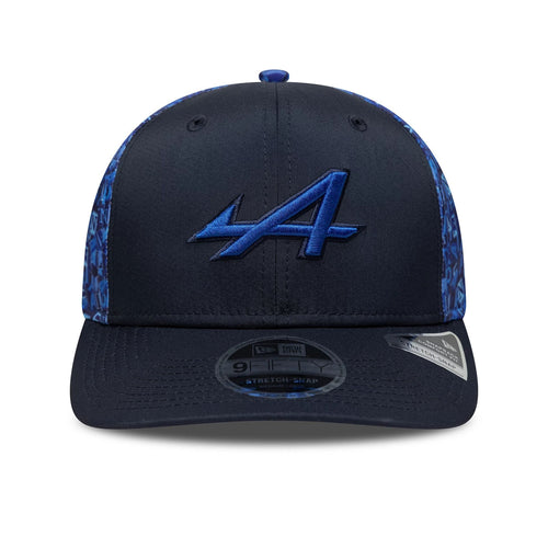 Alpine Racing All Over Print Navy 9FIFTY Stretch Snap Cap-klyvox