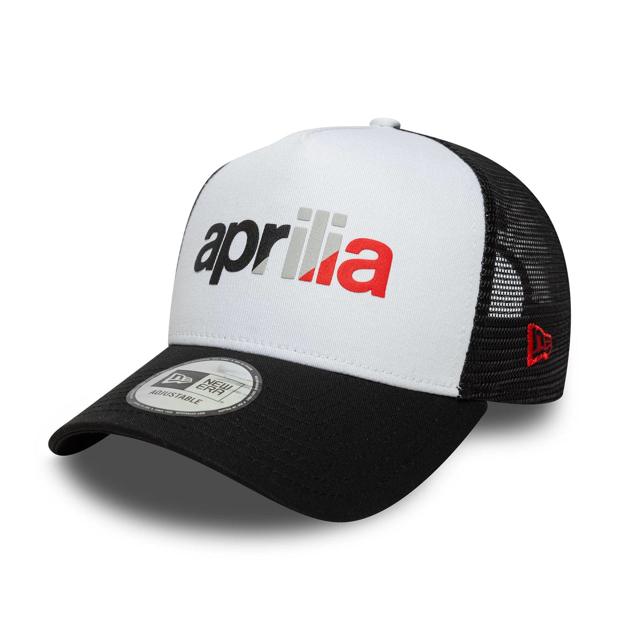 Aprilia Wordmark Black 9FORTY A-Frame Trucker Cap-klyvox