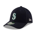 Seattle Mariners MLB Player Replica Navy 39THIRTY M-Crown Stretch Fit Cap-klyvox