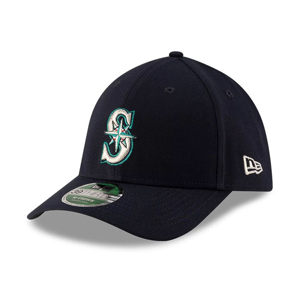 Seattle Mariners MLB Player Replica Navy 39THIRTY M-Crown Stretch Fit Cap-klyvox