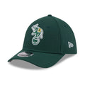 Athletics MLB Dark Green 39THIRTY M-Crown Stretch Fit Cap-klyvox