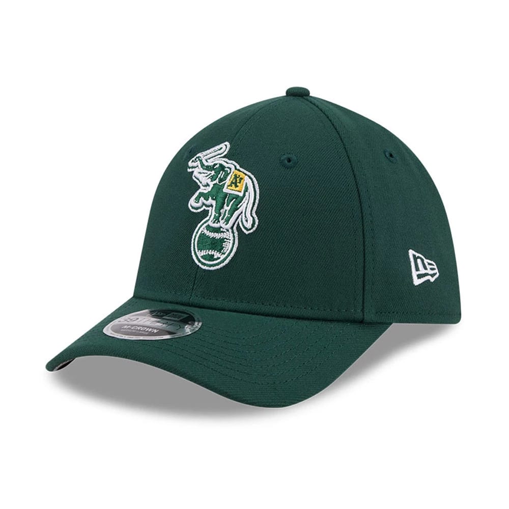 Athletics MLB Dark Green 39THIRTY M-Crown Stretch Fit Cap-klyvox
