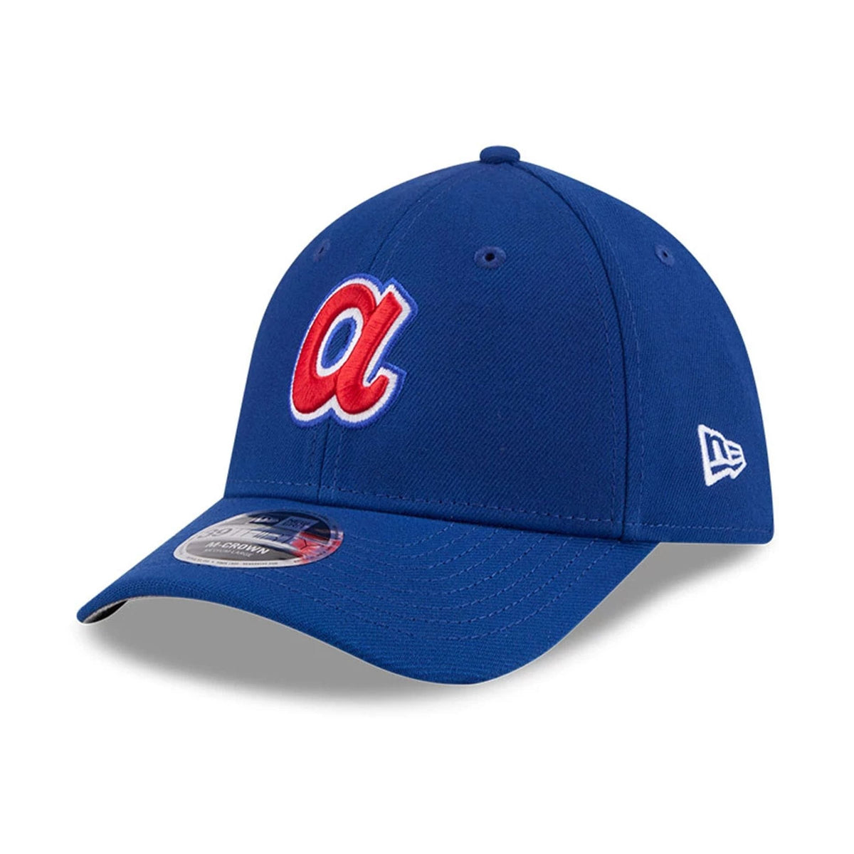 Atlanta Braves MLB Blue 39THIRTY M-Crown Stretch Fit Cap-klyvox