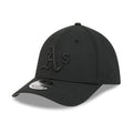 Athletics MLB Outline Black 39THIRTY M-Crown Stretch Fit Cap-klyvox